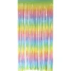 Glitterdraperi, pastell regnbåge 1x2 m