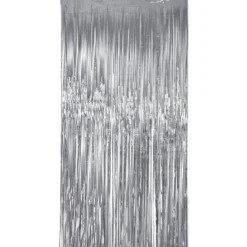 Glitterdraperi, silver 1x2 m