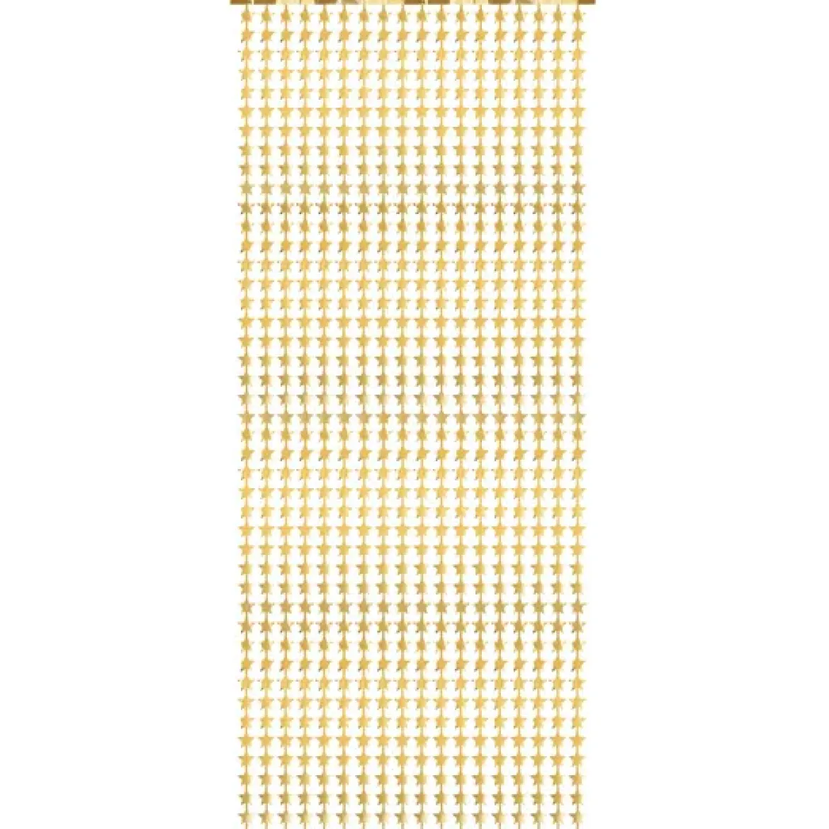 Glitterdraperi, stjärnor guld 100x245 cm