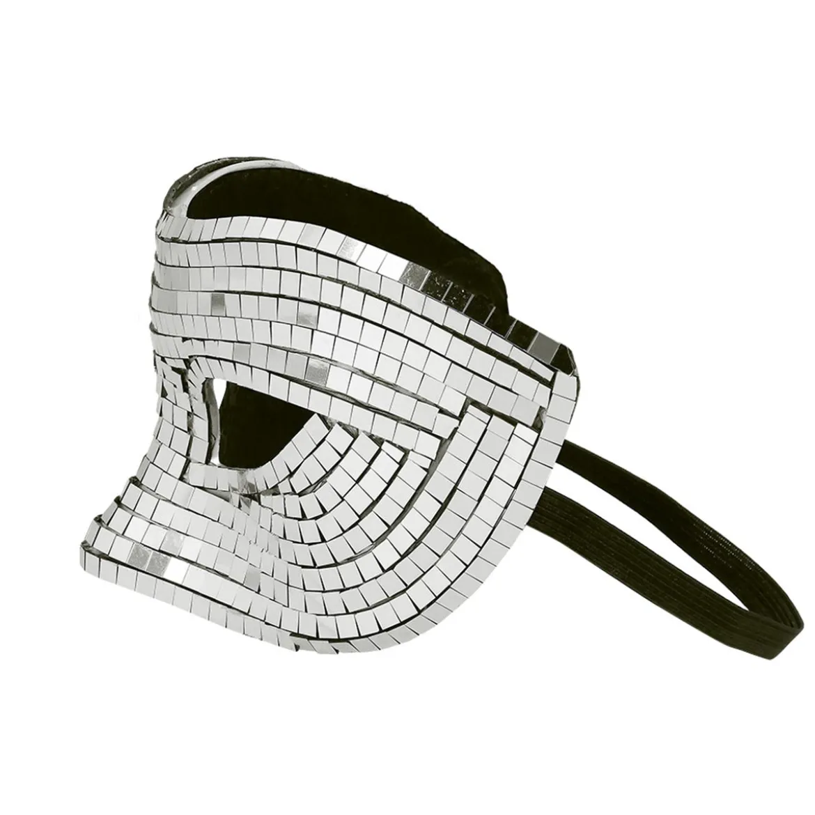 Ögonmask, disco silver