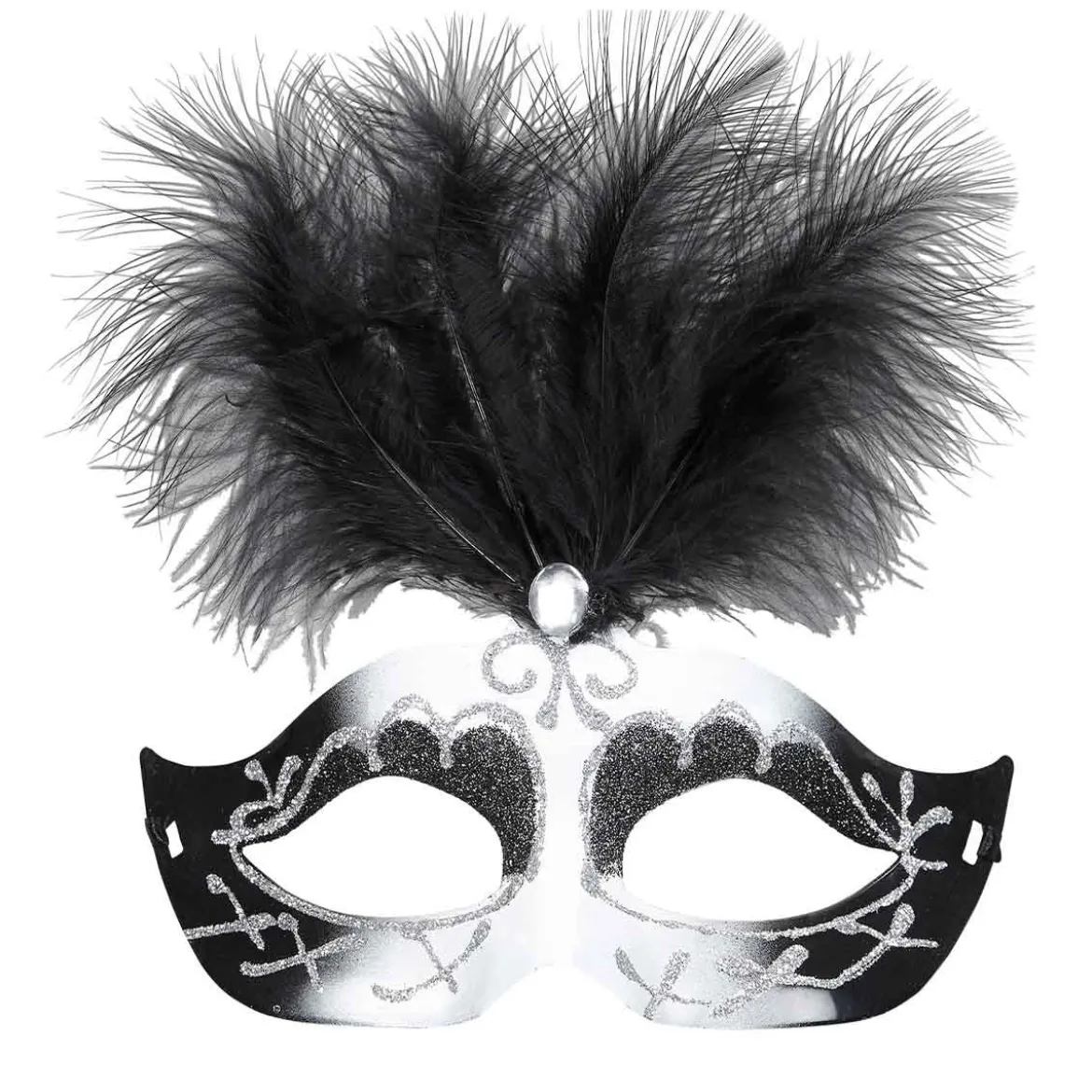 Ögonmask, Venice svart & vit
