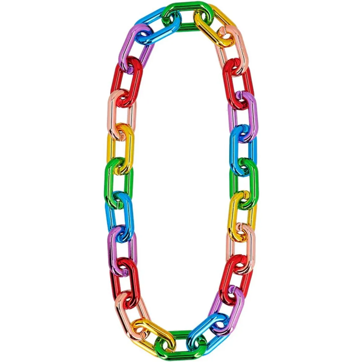 Halsband, kätting regnbåge