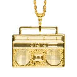 Halsband, stereo guld