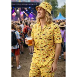 Hawaiiskjorta med shorts & hatt, lucky duck