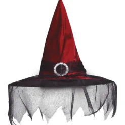 Häxhatt, rödbrun med slöja