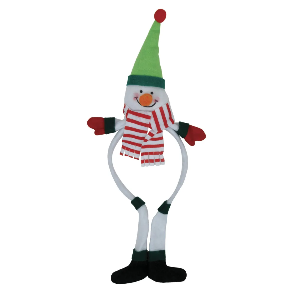 Juldiadem, snögubbe med långa ben