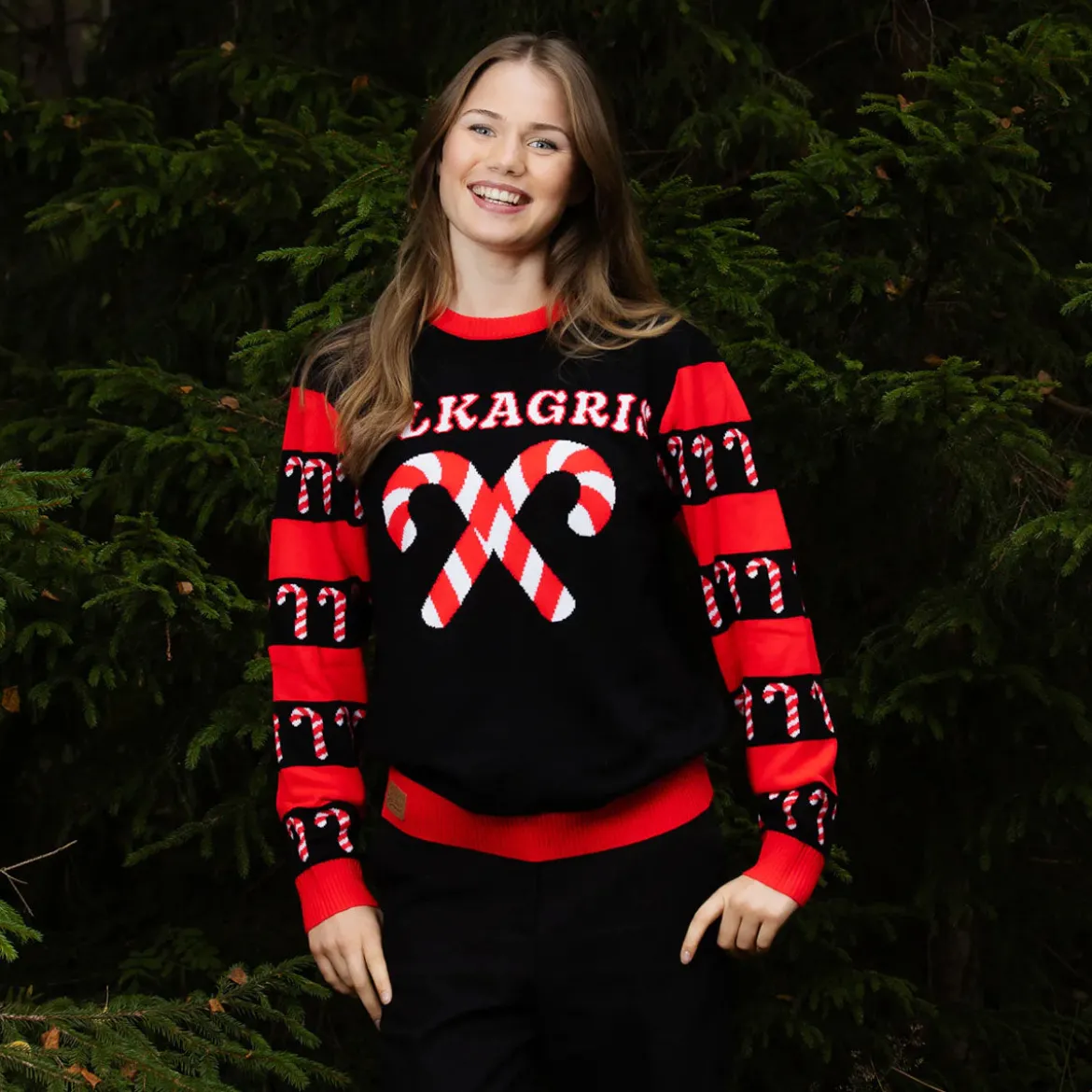 Jultröja Polkagris