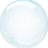 Klotballong, transparent blå 40 cm