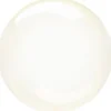 Klotballong, transparent gul 40 cm
