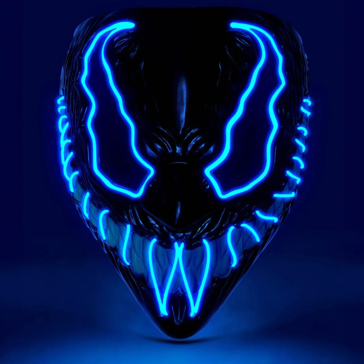 LED-mask, monster blå