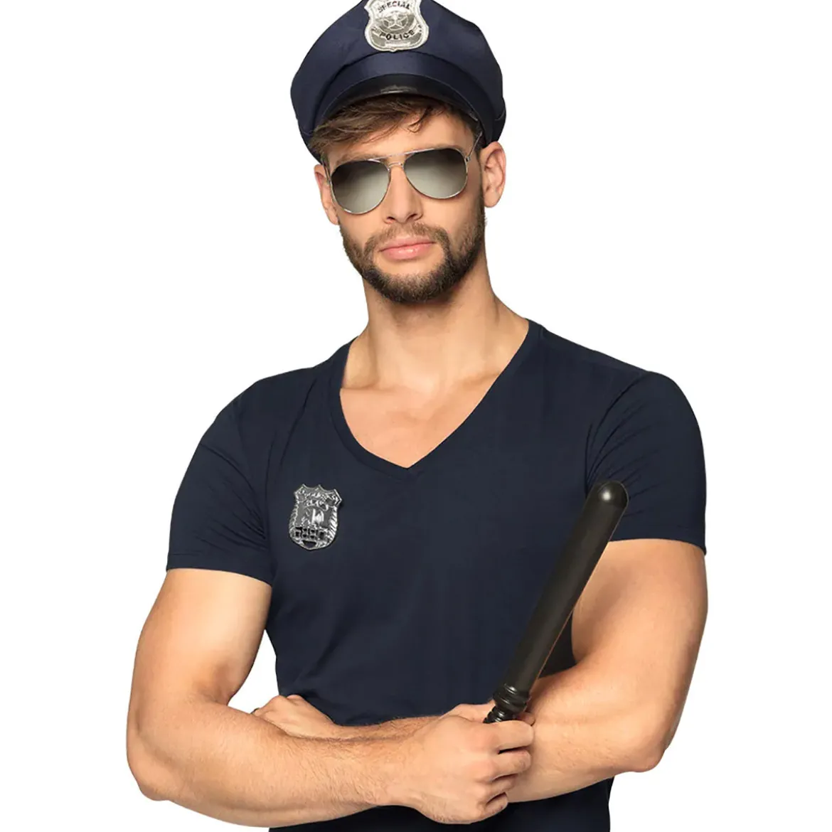 Maskeradset, polis blå