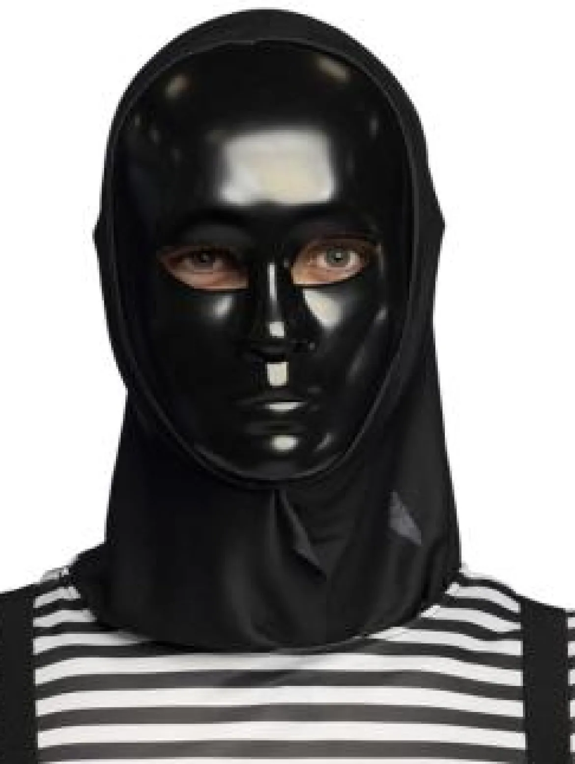 Mask, mim med svart huva