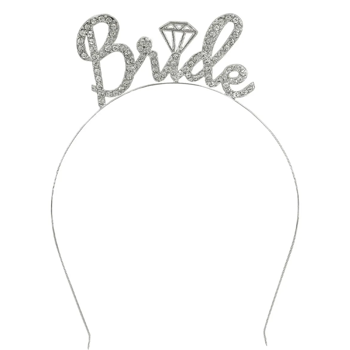 Metalltiara, bride diamond