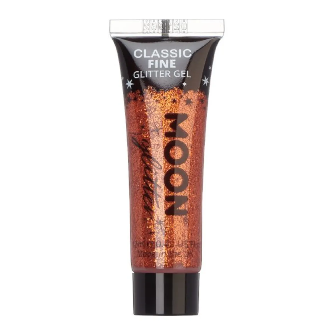 Moon Ansikts- & kroppsglitter i tub, brons 12 ml