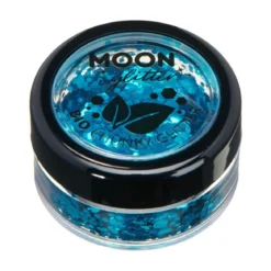 Moon Glitter Bio Chunky Glitter, blue 3 g