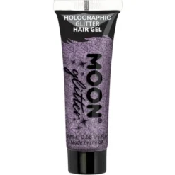 Moon Glitter Holographic Glitter Hair Gel, purple 20 ml