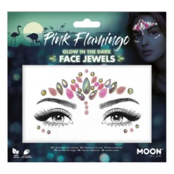 Moon glow in the dark kroppsstenar, Pink Flamingo