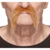 Mustasch, biker kastanj/vit