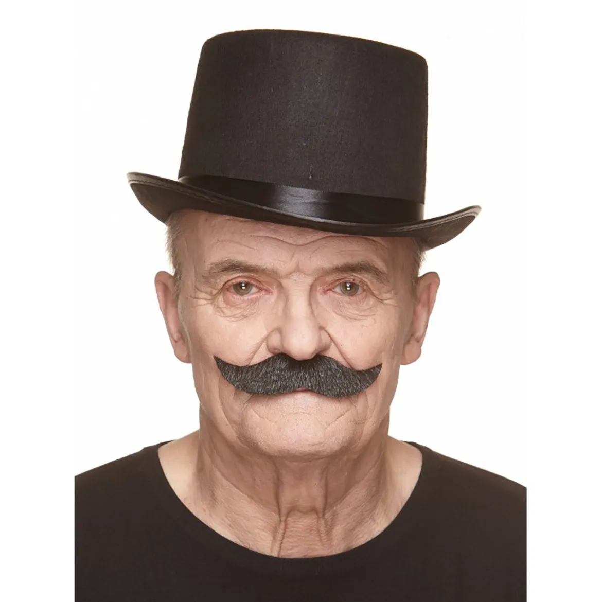 Mustasch, captain grå/vit