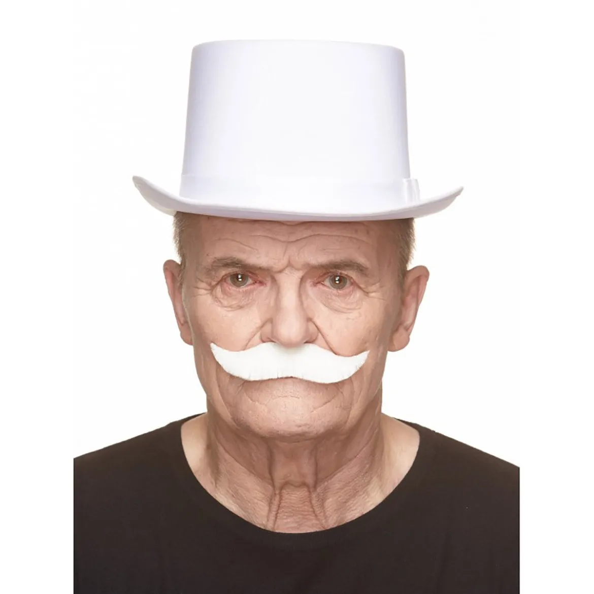 Mustasch, captain vit