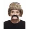 Mustasch, cowboy svart deluxe