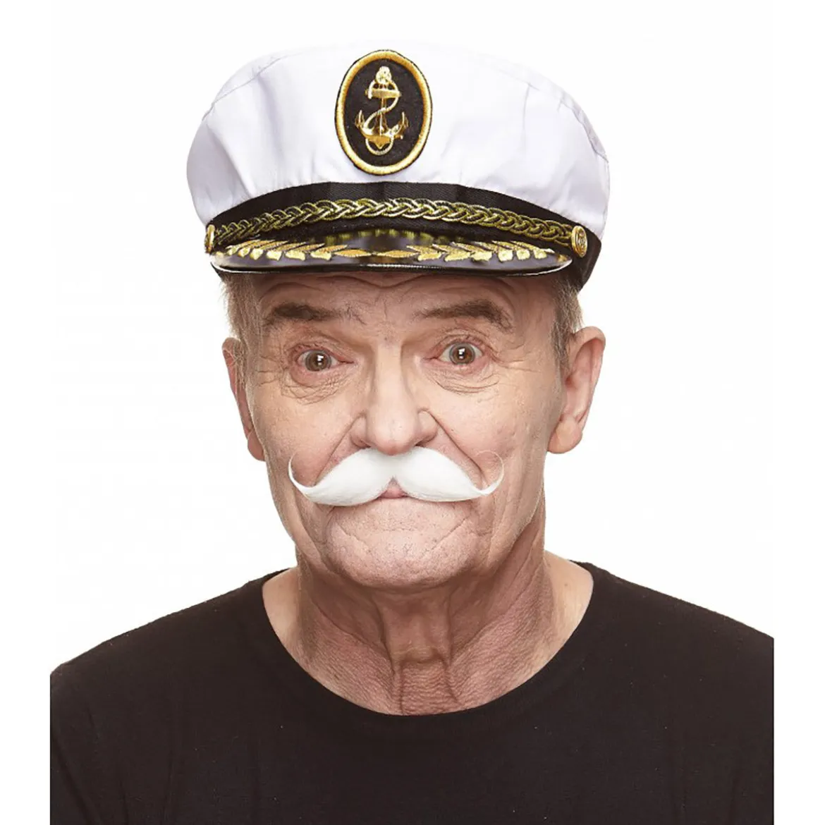 Mustasch, detective vit