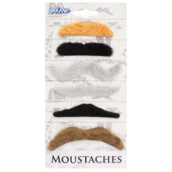 Mustascher, naturlig 6 st