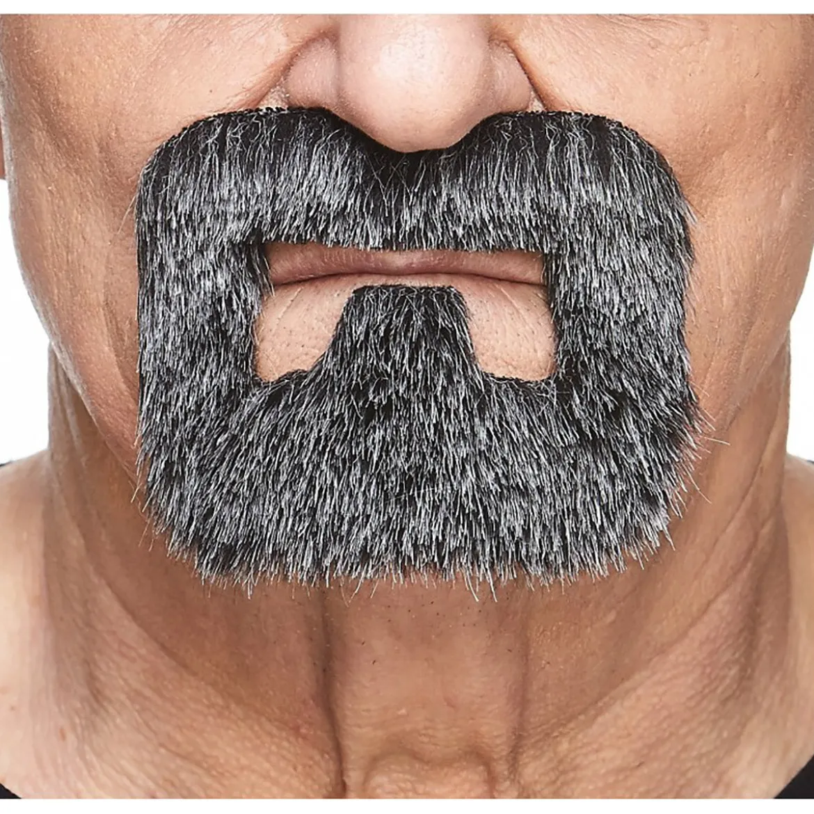 Mustasch, handyman svart/vit
