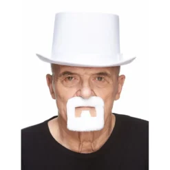 Mustasch, handyman vit
