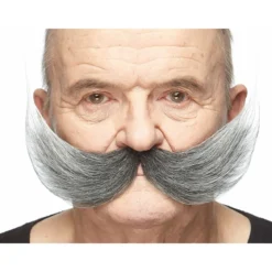 Mustasch, inventor svart/vit