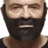 Mustasch med skägg, fisherman svart