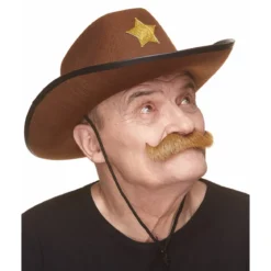 Mustasch, sheriff kastanj