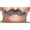 Mustasch, sheriff svart/vit