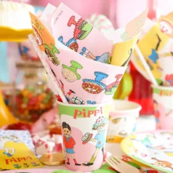 Pappersmuggar, Pippi Långstrump 200 ml 8 st