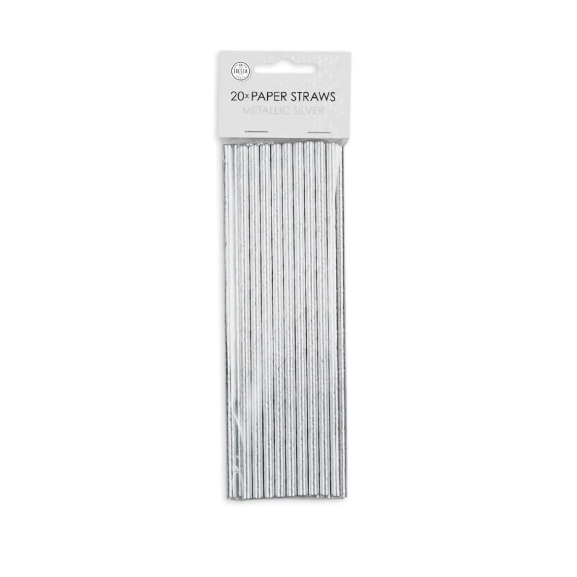 Papperssugrör, silver 20 st