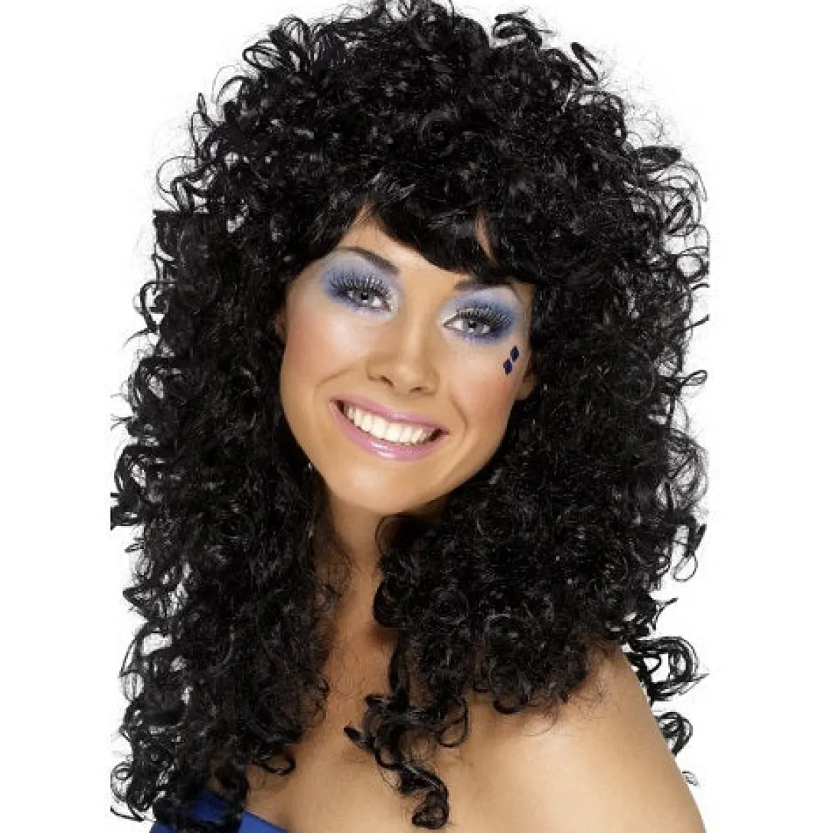 Peruk, 80-tal boogie babe svart