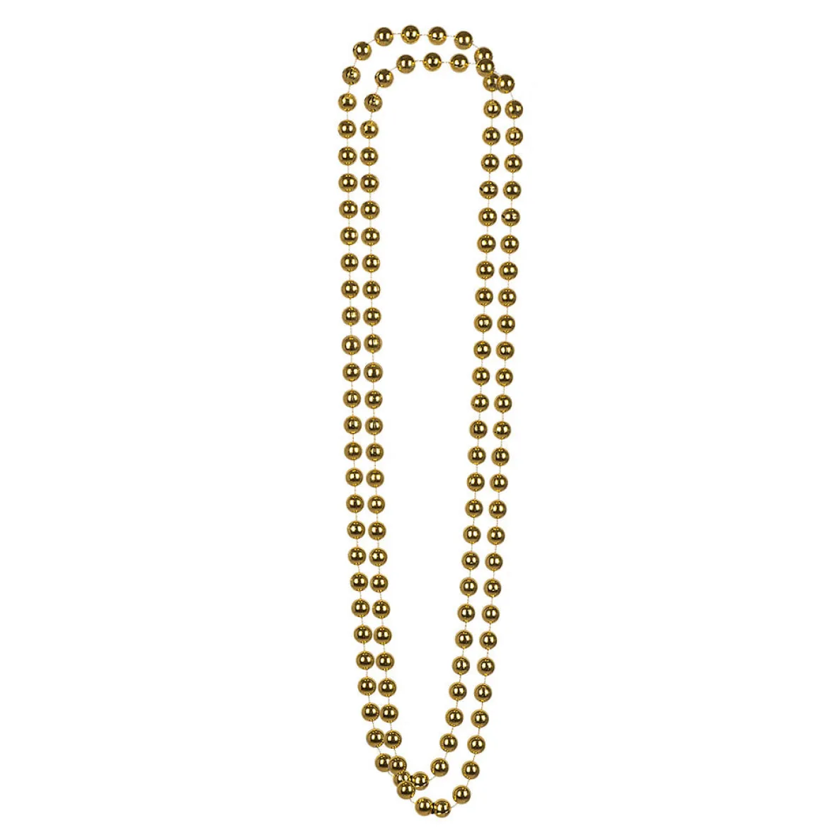 Pärlhalsband, guld 46 cm