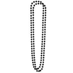 Pärlhalsband, svart 46 cm