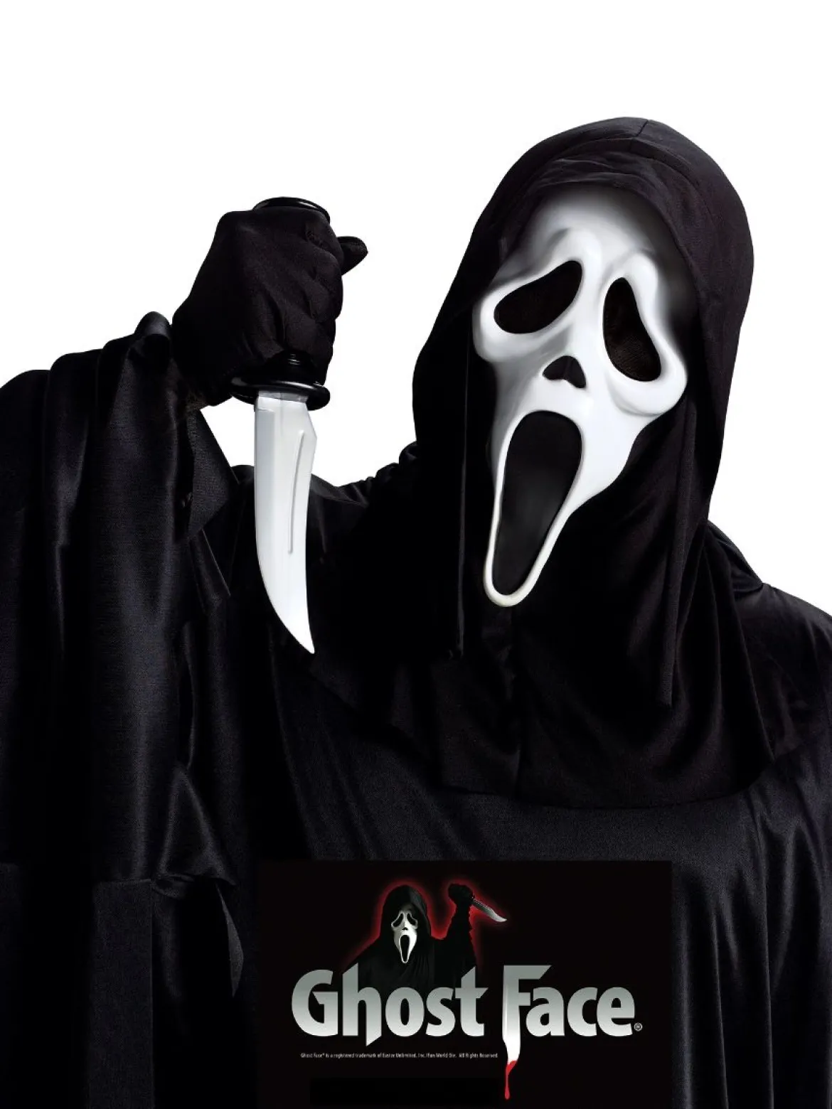 Scream mask & kniv, Ghostface