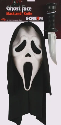 Scream mask & kniv, Ghostface
