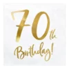 Servetter, happy birthday 70th 20 st