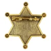 Sheriffstjärna, metall guld