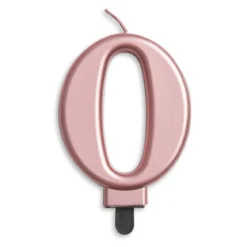 Sifferljus, 0 rose guld metallic