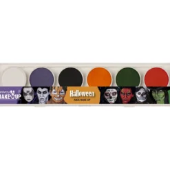 Sminkpalett, 6 färger halloween