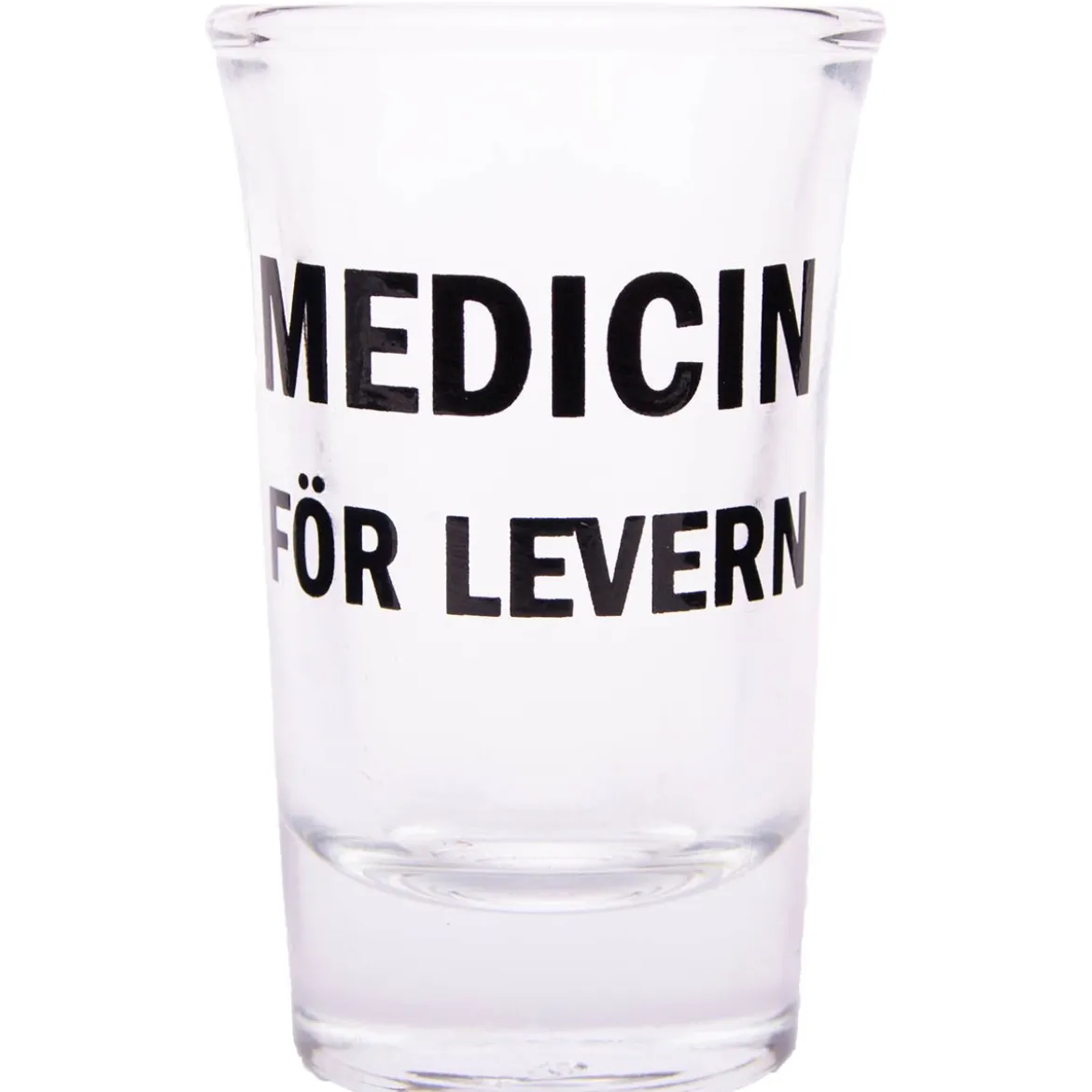 Snapsglas, medicin för levern