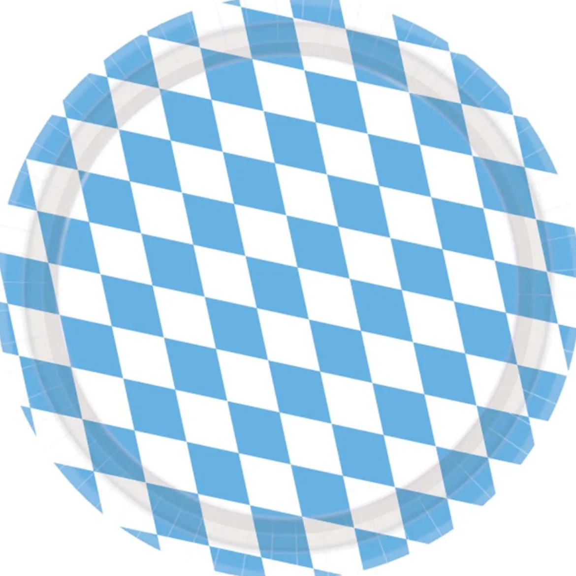 Tallrikar, oktoberfest Bayern Lightblue 8 st