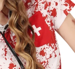 Tonårsdräkt, zombie sjuksköterska 14-16 år (168 cm)