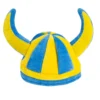 Vikingahjälm, blå/gul mjuk